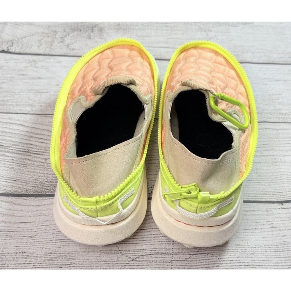 Merrell Womens Hut Moc 2 Packable Slip-on Shoes Sneakers Peach Green Size 8 - Picture 4 of 7